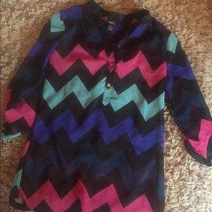 Chiffon 3/4 Sleeve Shirt